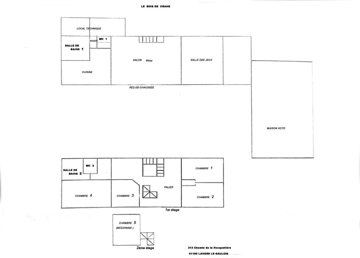 Bois De Crane Villa Landes-le-Gaulois Ngoại thất bức ảnh